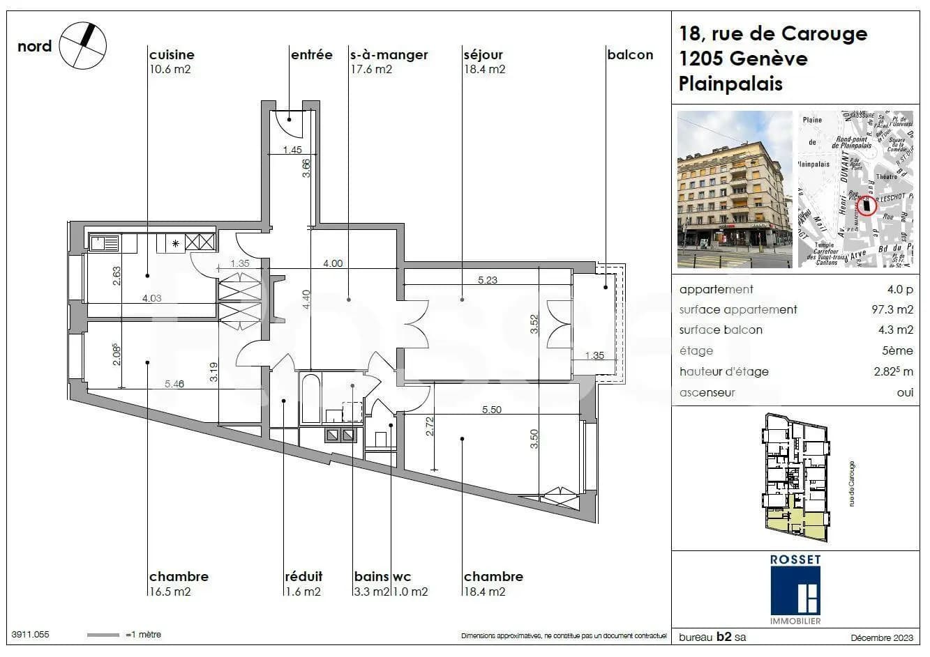 Genève, Genève centre, Rue de Carouge 18 - Image 2