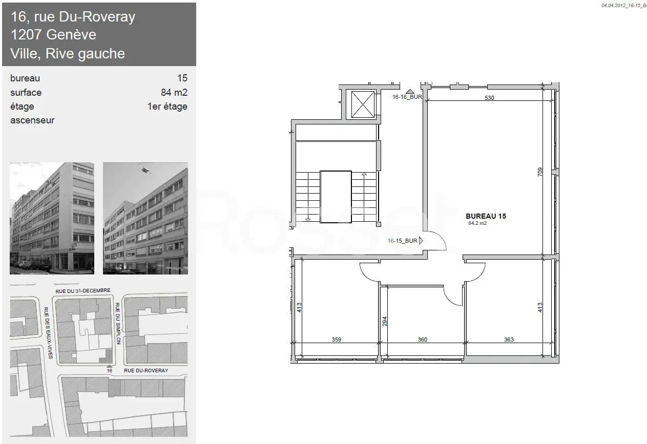 Genève, Eaux-Vives, Rue Du-Roveray 16 - Image 2