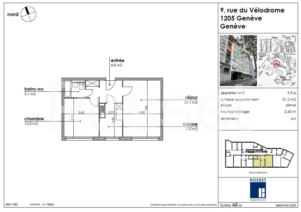 Genève, Genève centre, Rue du Vélodrome 9 - Image 2