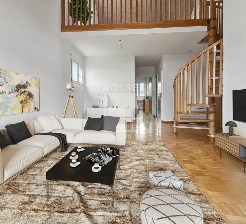 Appartement attique 3.5 pièces au 2ème étage