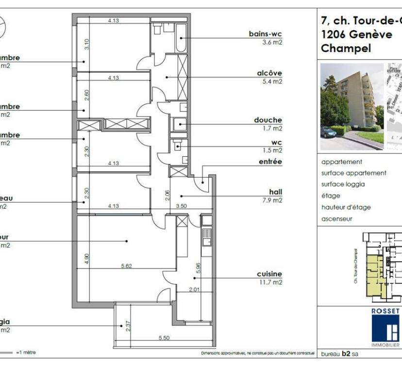 Appartement de 6 pièces rénové au 4ème étage d\'env. 109m2